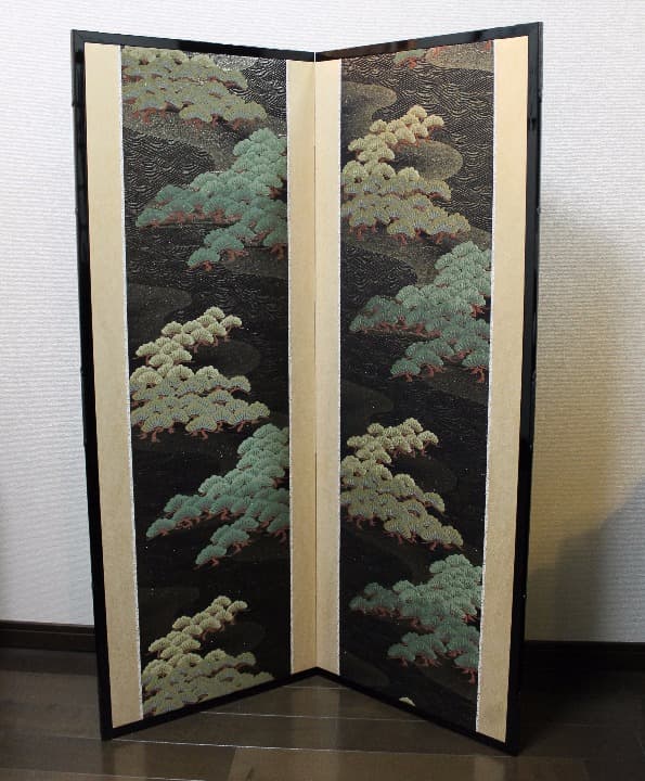 オリジナル アンティーク 帯屏風 ２曲 198000→最終価格からの再値下げ