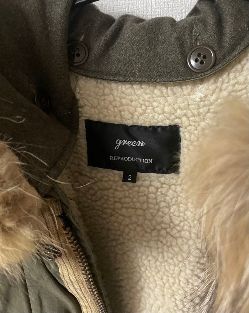 green REPRODUCTION モッズコート サイズ2 原HYKE