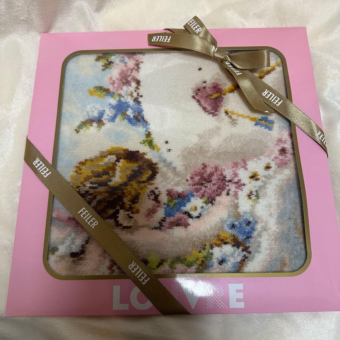 新品　フェイラー　FEILER ルーブル美術館　コラボ　タオルハンカチ