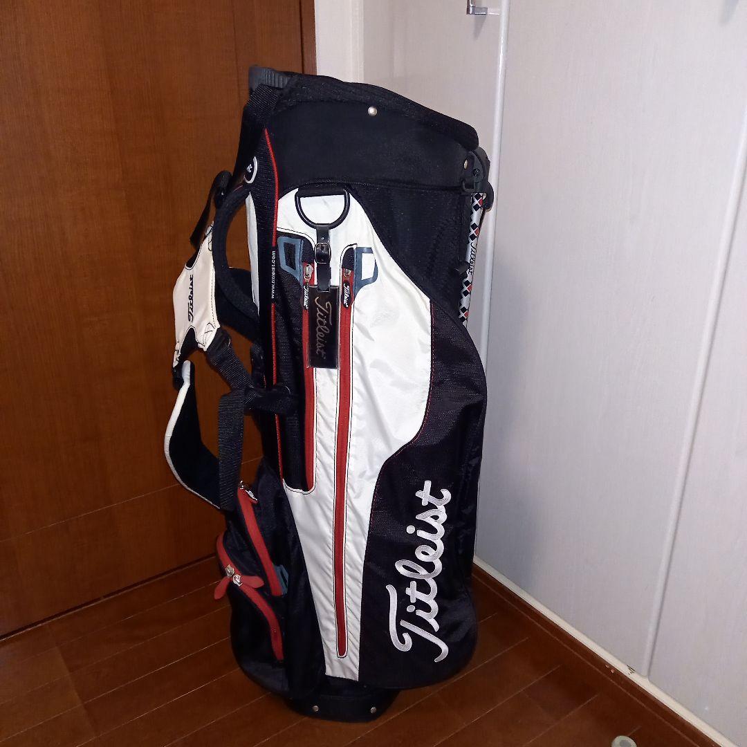 Titleist スタンドゴルフバッグ ブラック/ホワイト/レッド
