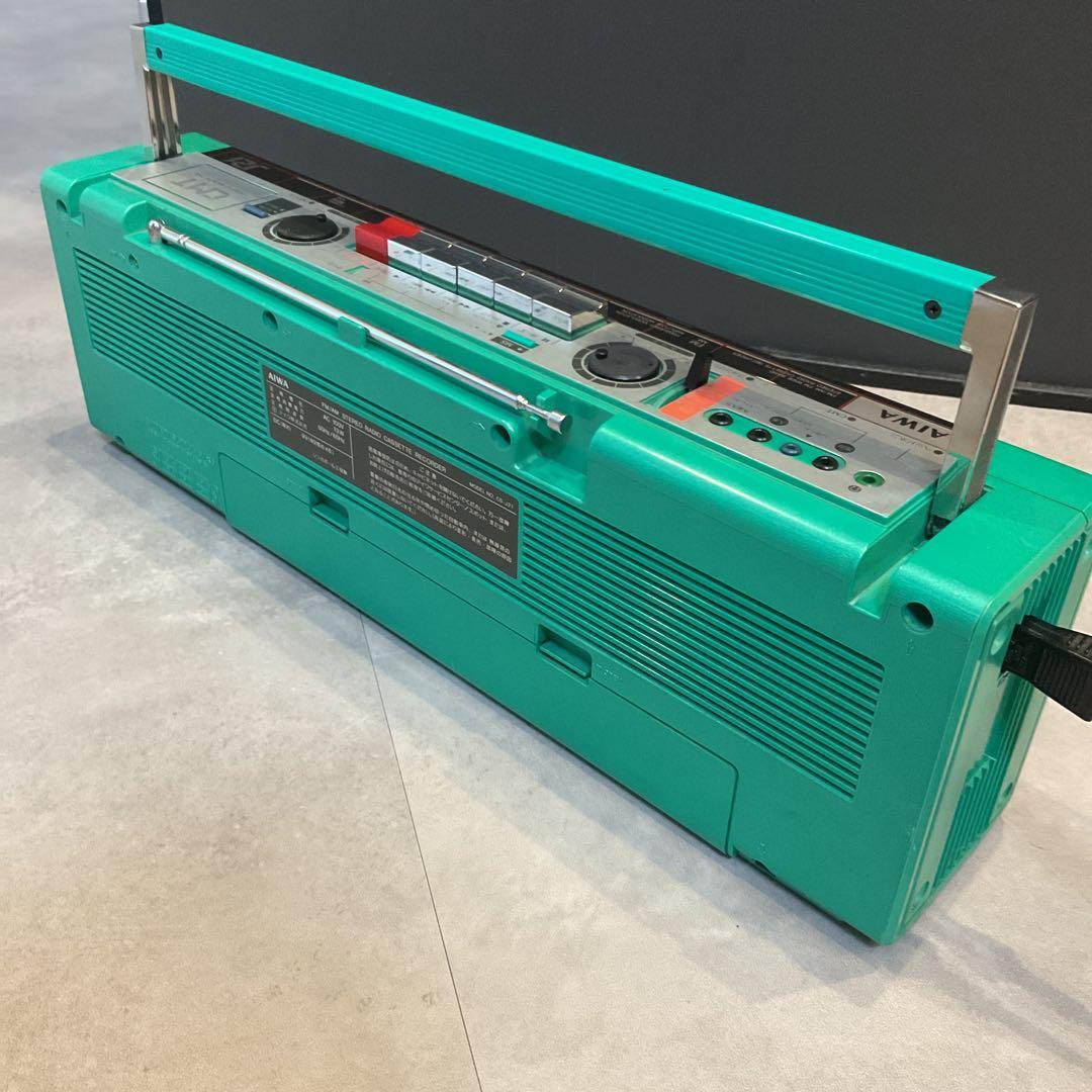 【美品】AIWA CS-J21 ステレオラジオカセットレコーダー