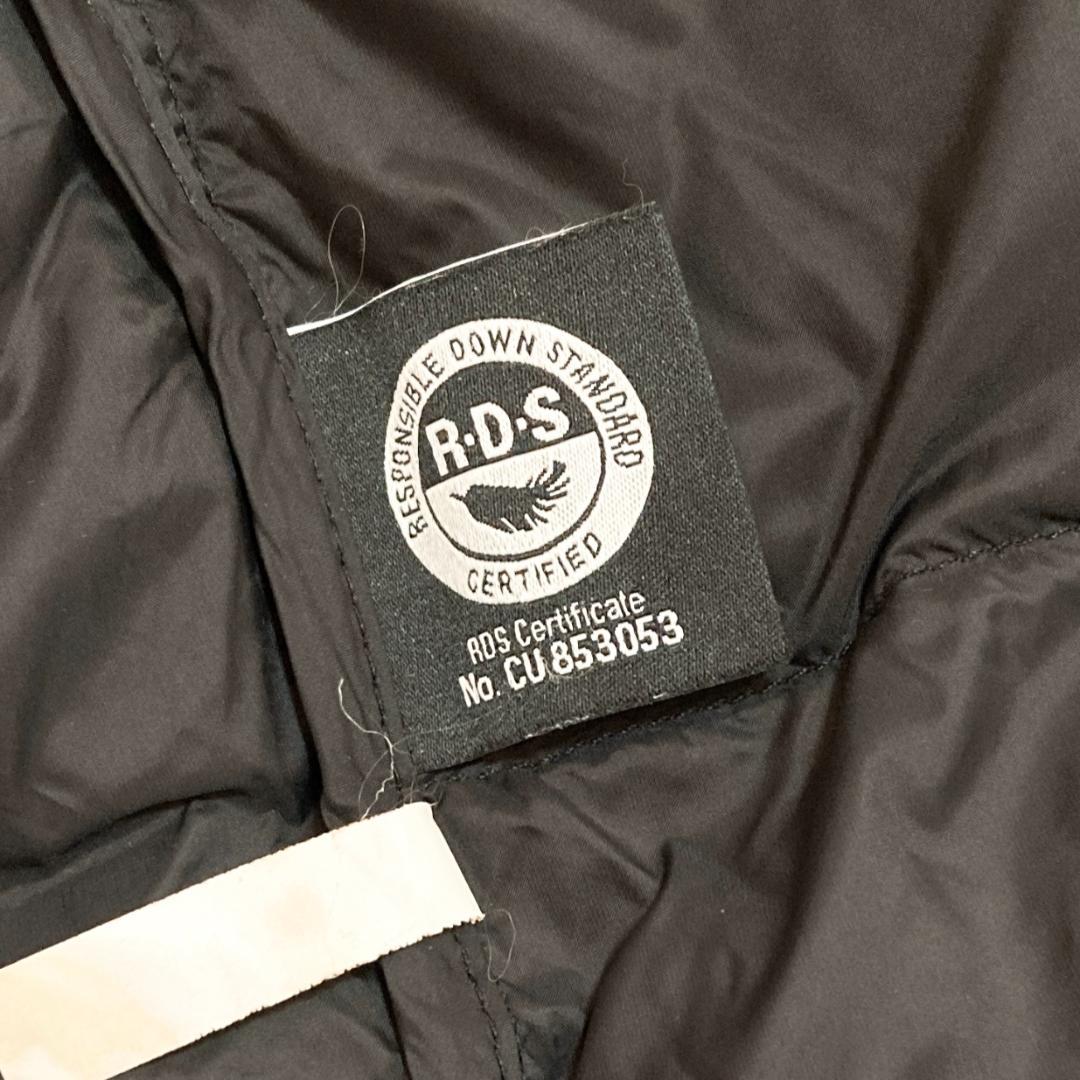 ザノースフェイス ダウンジャケット 刺繍ロゴ ブラック 95(M) 1449