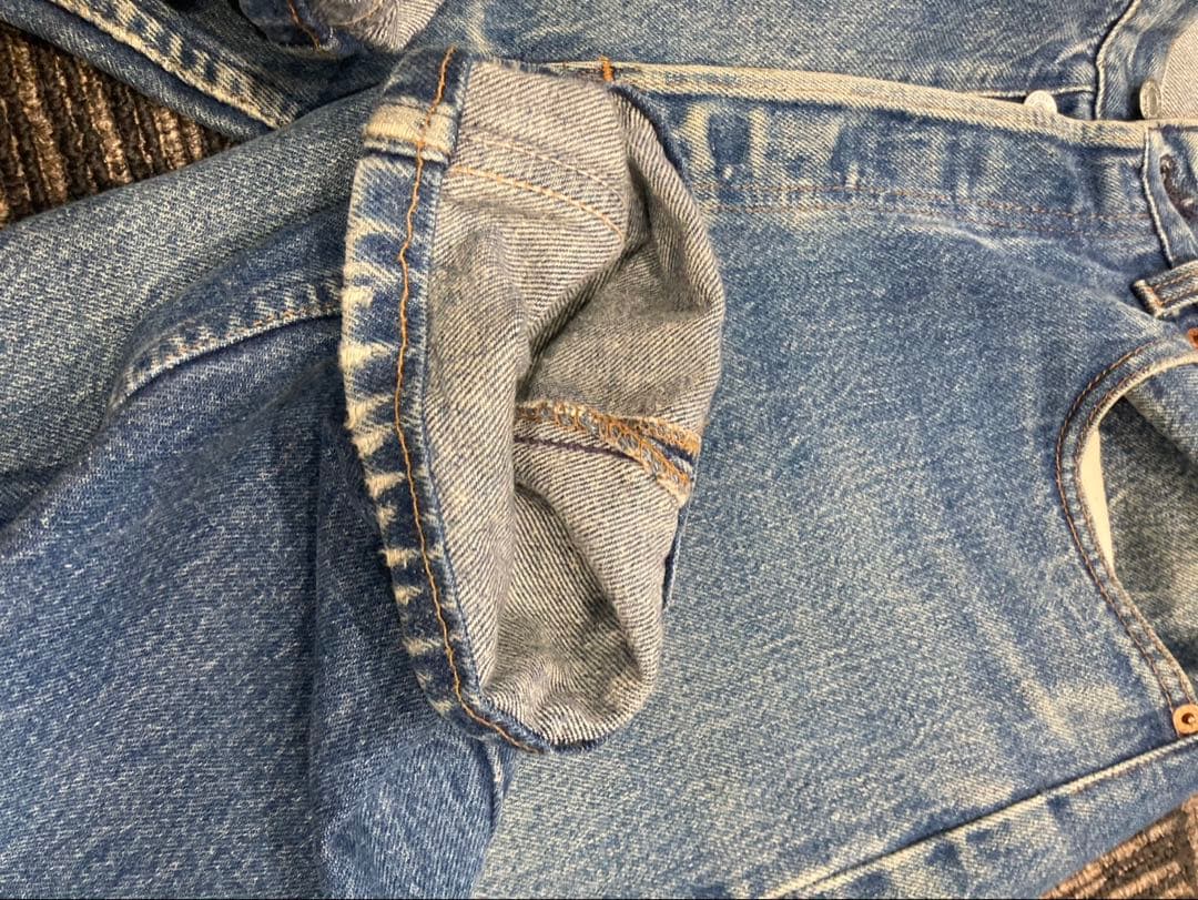 80's USA製 levi's 501 赤耳移行期 金脇割W34L34