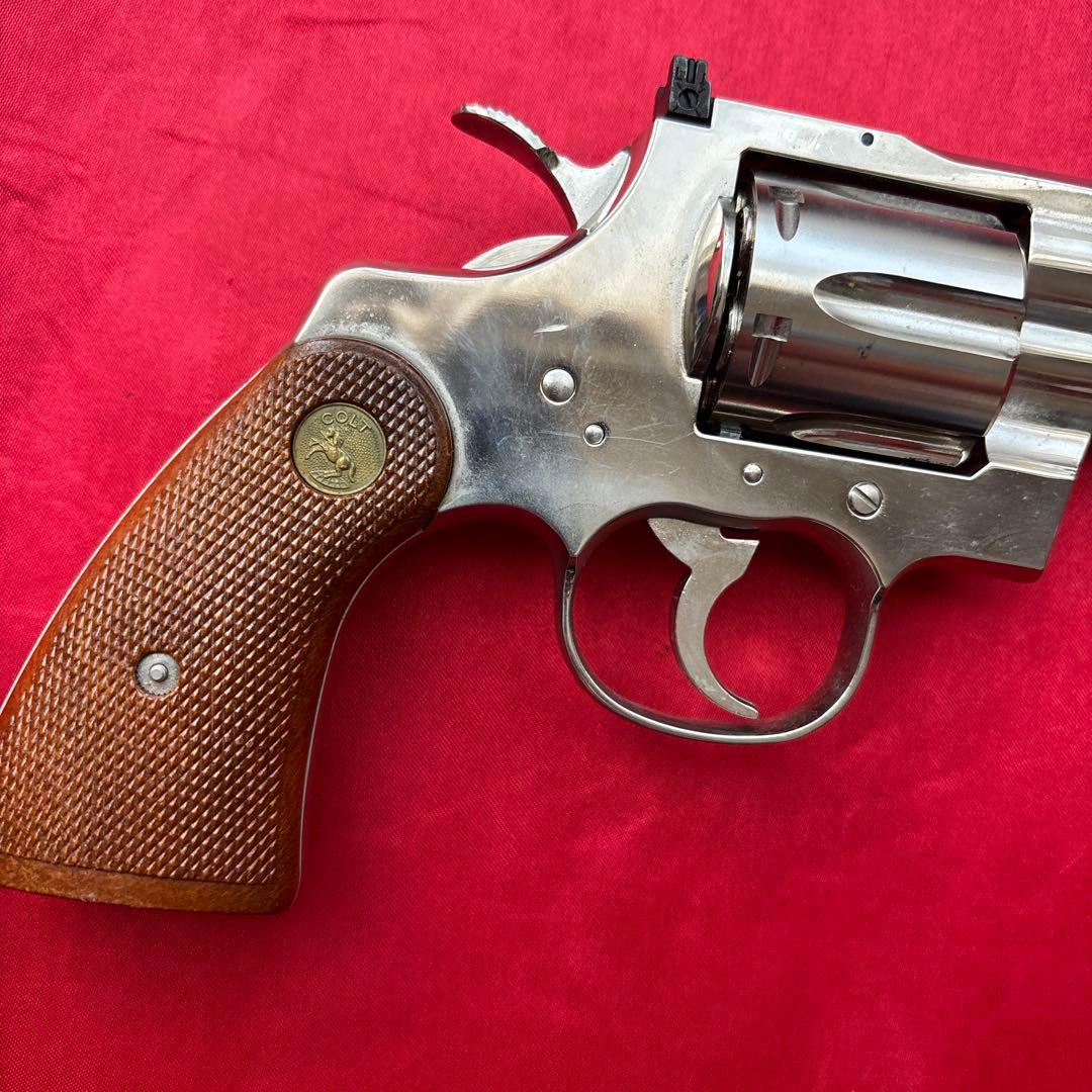 タナカ　コルトパイソン　3インチ　ニッケルシルバーフィニッシュ　ガスリボルバー