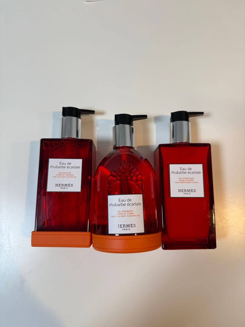 【新品】HERMES オー ドゥ ルバーブ エルカラット　バスアメティ5点セット