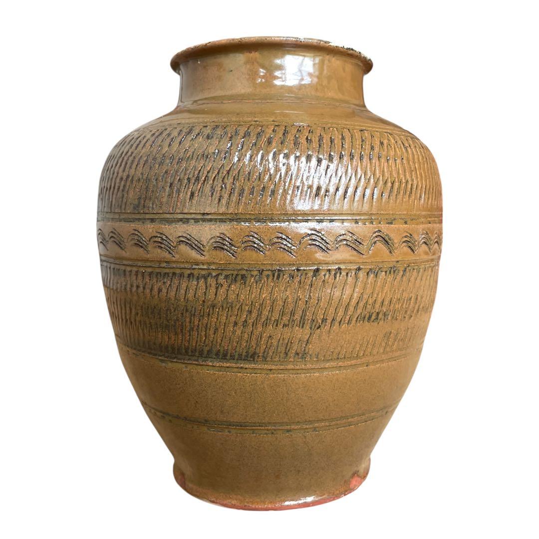 【小鹿田焼】 壺 花瓶 花器 フラワーベース 民芸 民藝 バーナードリーチ 柳