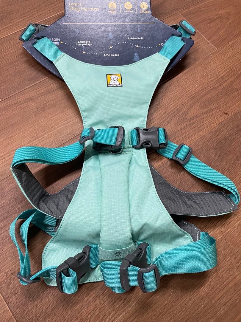 ラフウェア　フラッグラインハーネス　セージグリーン L/XL 大型犬