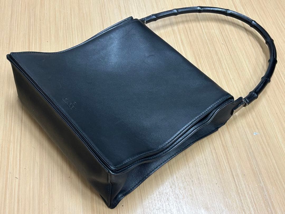 黒　GUCCH グッチ　バンブー　ワンショルダーバッグ