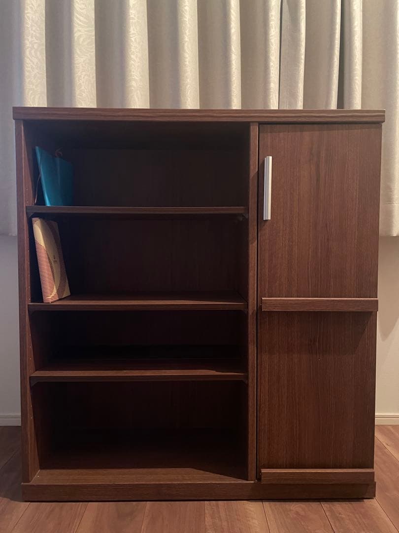 B-company ダークブラウン木製本棚