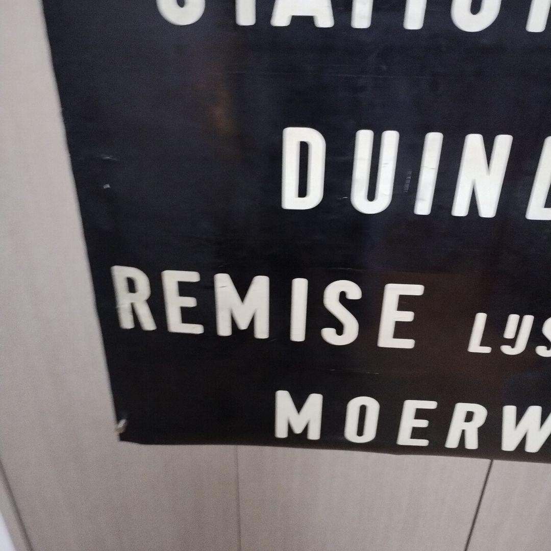 ヴィンテージバスロールサイン本物　オランダ