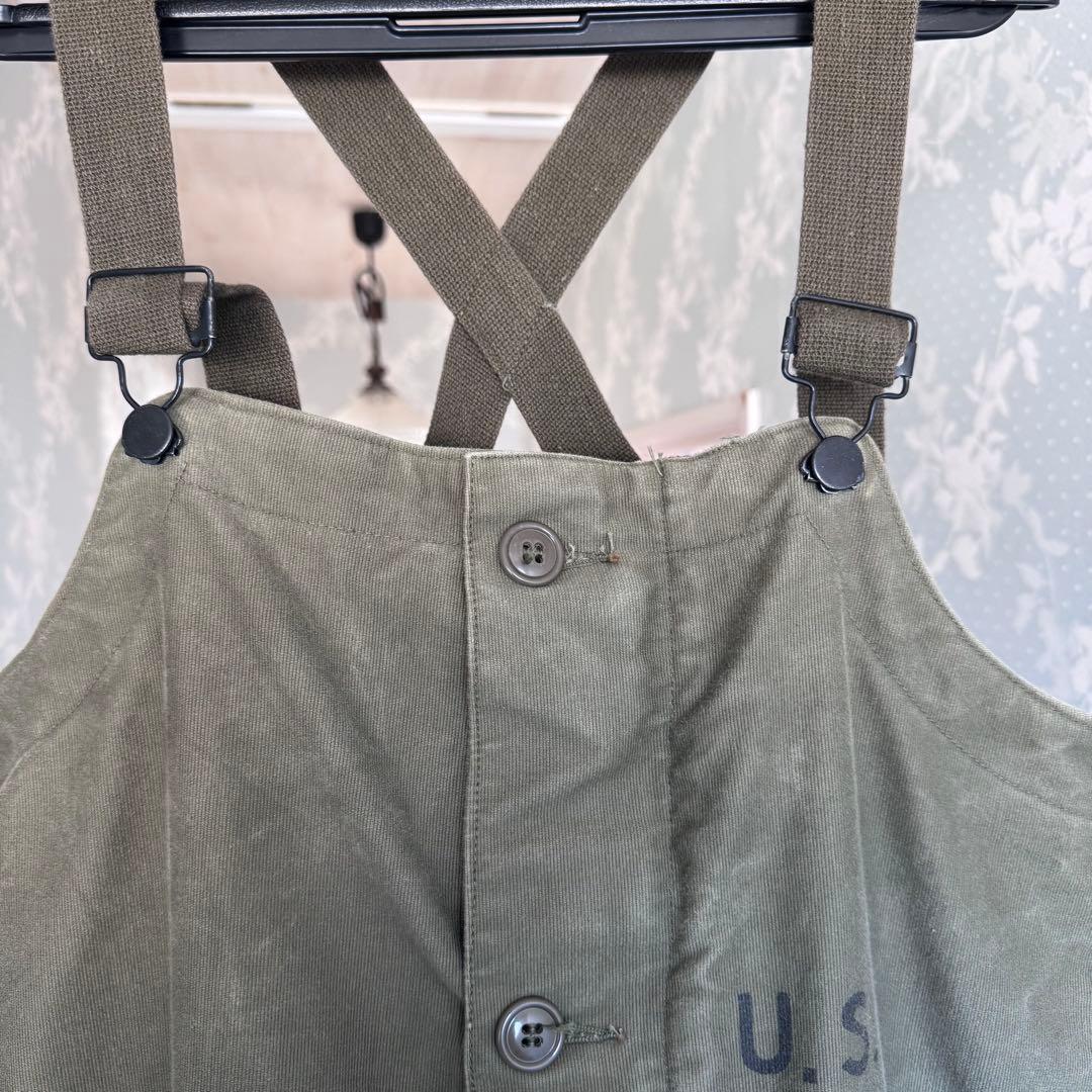 米軍実物50S U.S.NAVY N-1 デッキパンツ M オーバーオール
