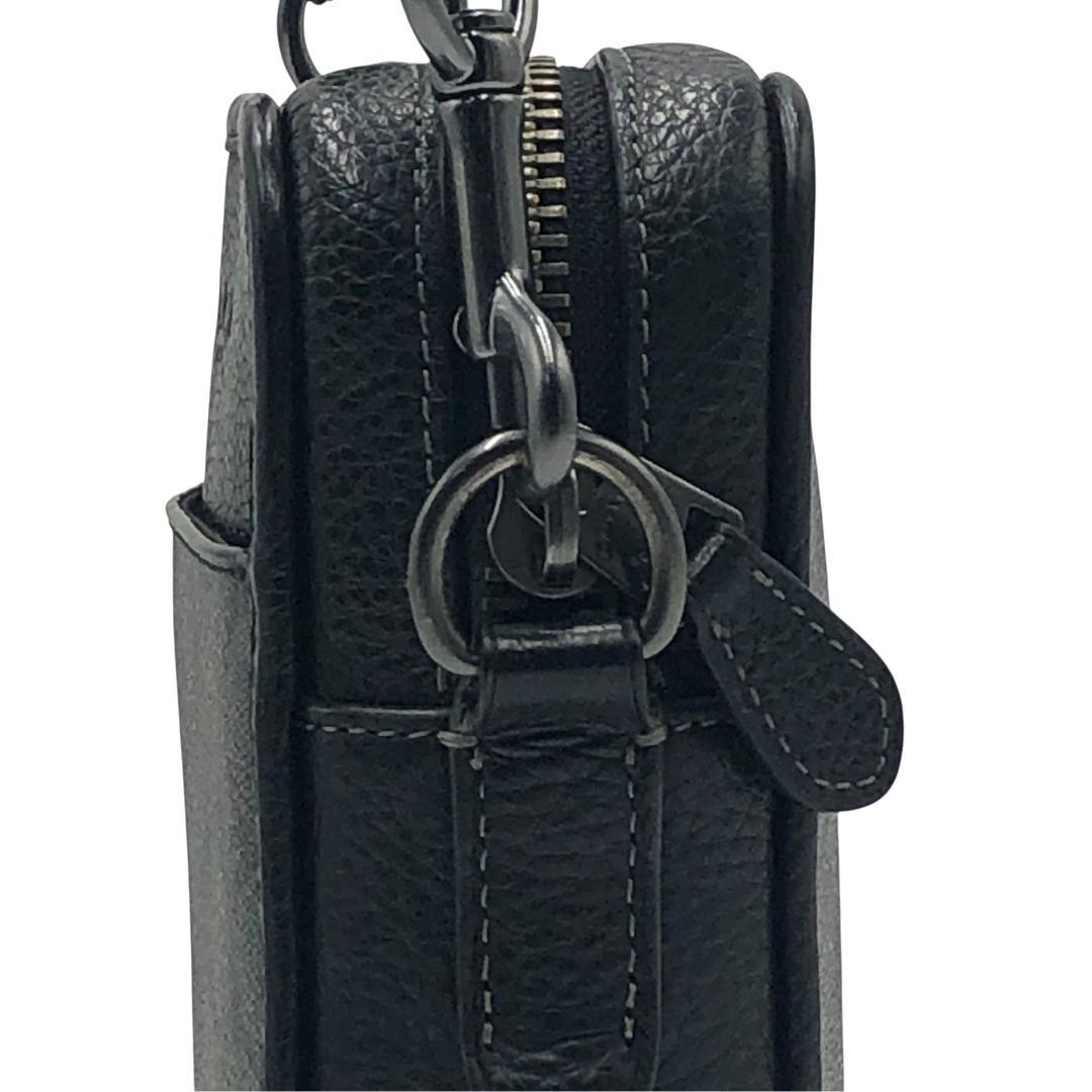 【極美品】COACHコーチ　クロスボディ　メンズショルダーバッグ　PVC×レザー