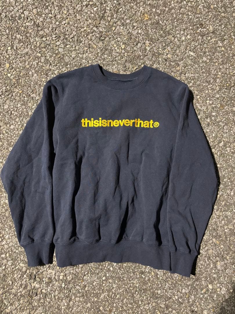 thisisneverthat® ネイビー スウェット S 9090