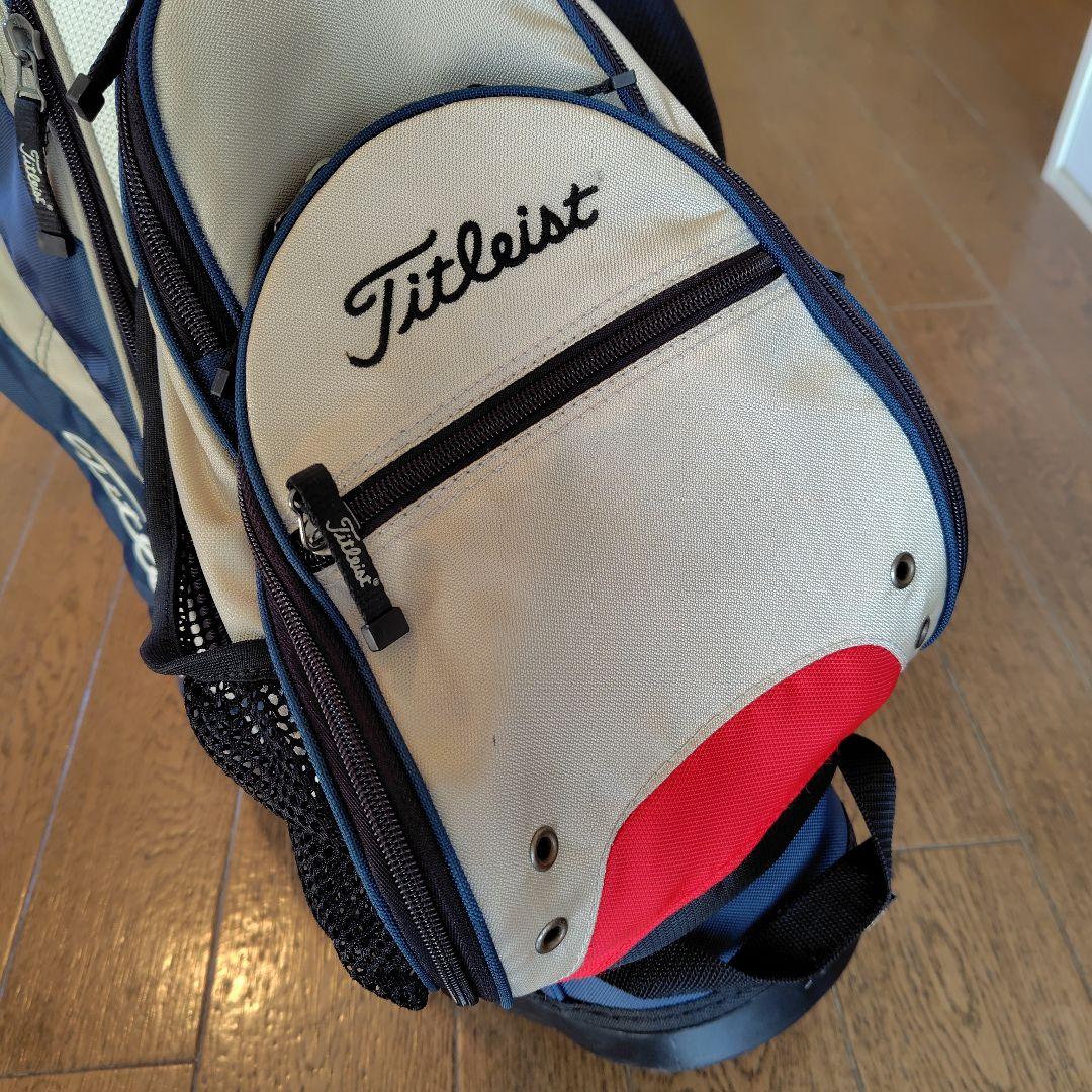 Titleist キャディバッグ　スタンド式 ネイビー/ホワイト