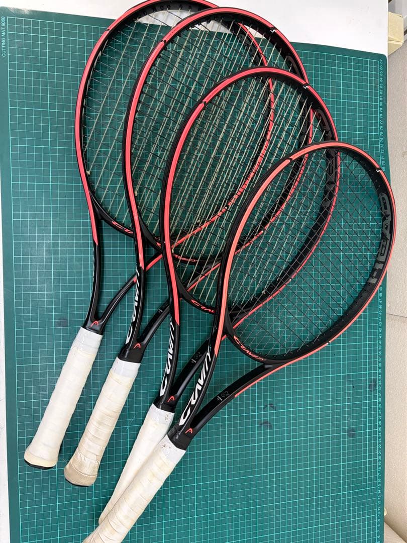 HEAD Graphene 360+グラビティS テニスラケット 4本セット