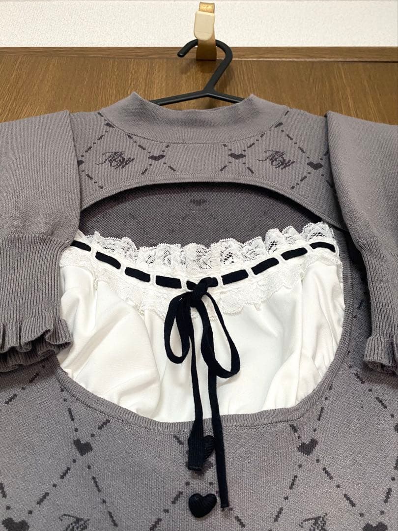 ミシェルマカロン HONEY MEW アームカバー付きMWモノグラムワンピース