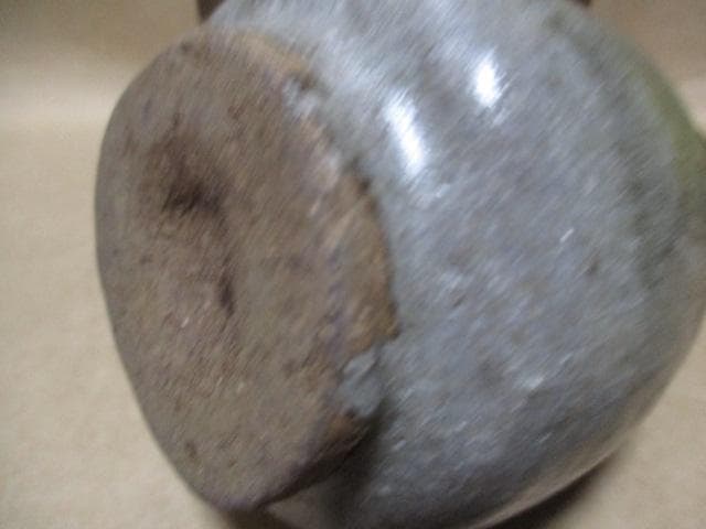 古唐津斑徳利　古箱、仕覆付き　N43-1