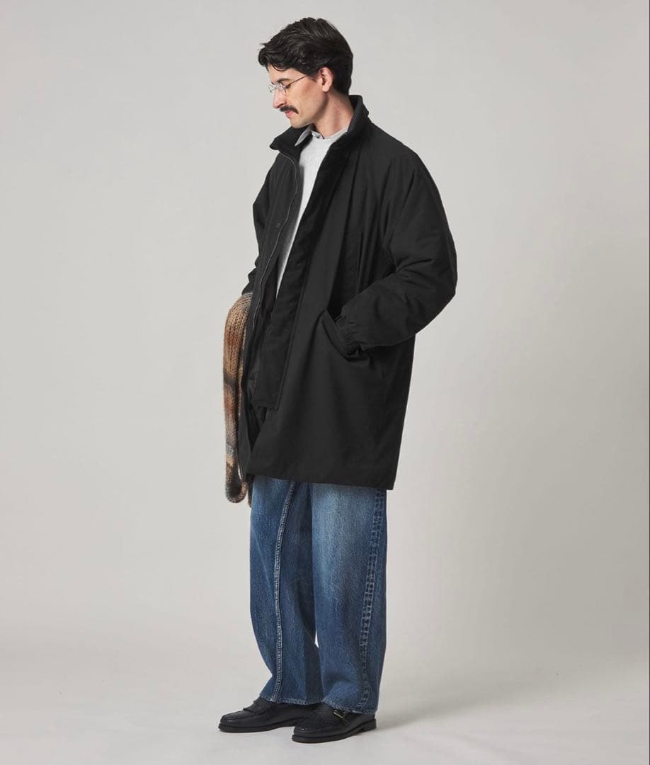 【新品未使用】スティーブンアラン スタンドコート黒