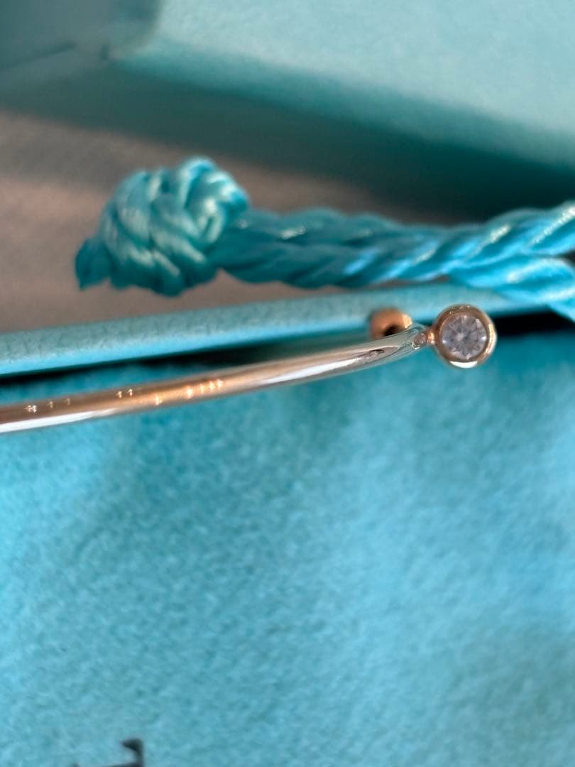 ティファニー[片耳]ダイヤモンドフープピアス