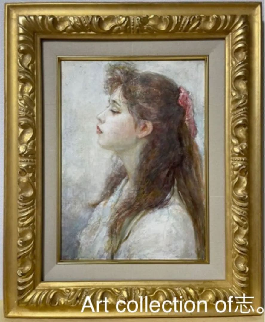 小川 巧『想春』油彩 カンヴァス F4 原画 真作保証 1点物