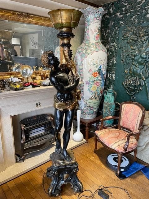 クラシック ブロンズ スタンドランプ 約180cm