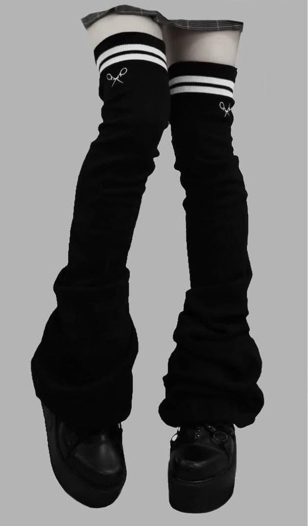 DimMoire 学園ニーハイウォーマー　Black