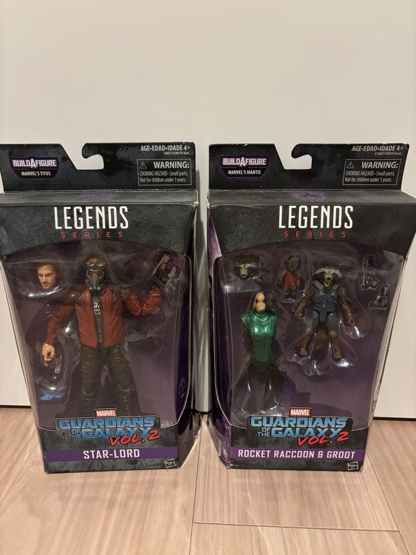 マーベルレジェンド ガーディアンズ スターロード ロケット hasbro