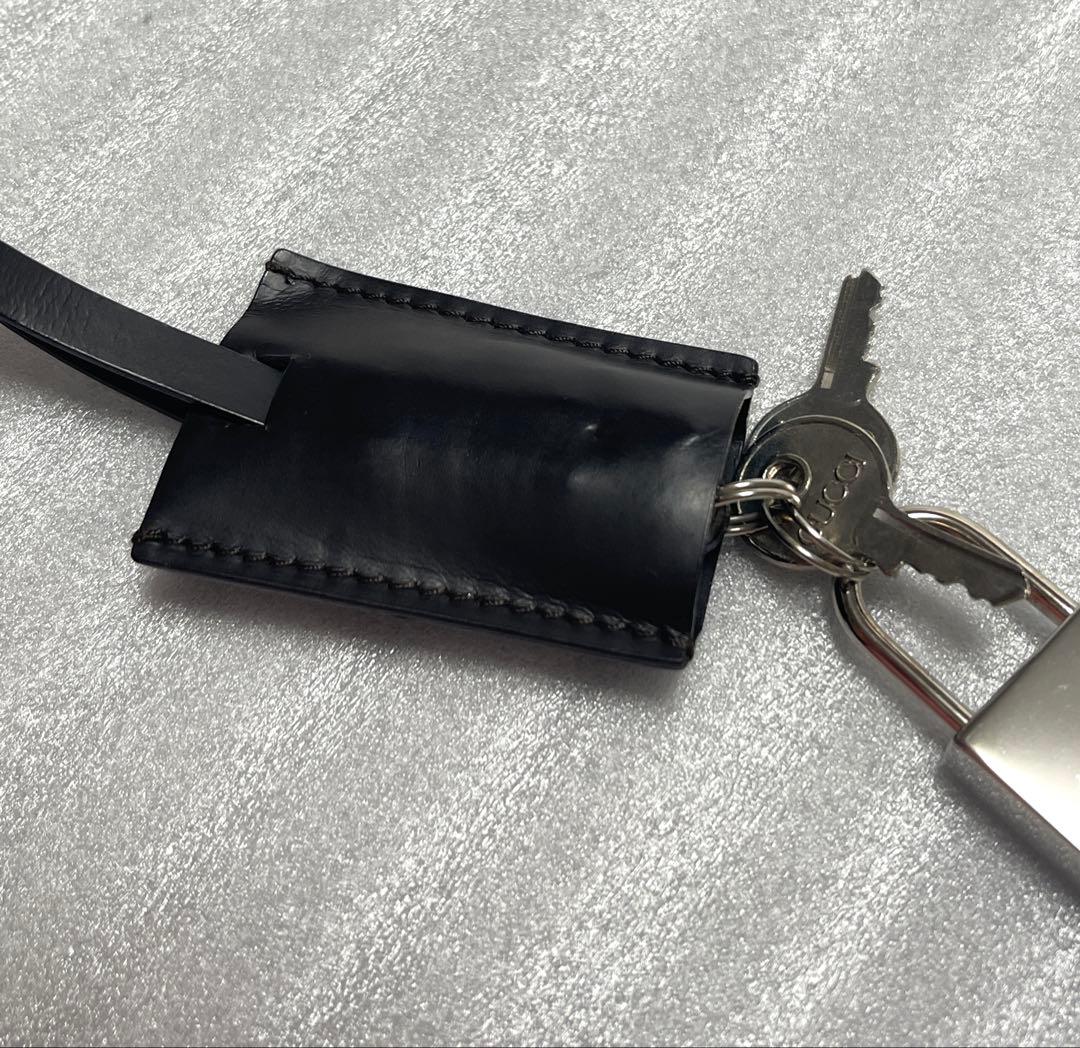 最終GUCCI グッチ パドロック 南京錠 鍵 クロシェット付き シルバーカラー