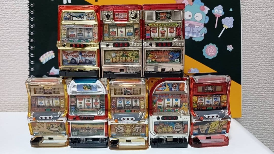 ミニチュアスロット台吉宗、番長など色々８個セット！