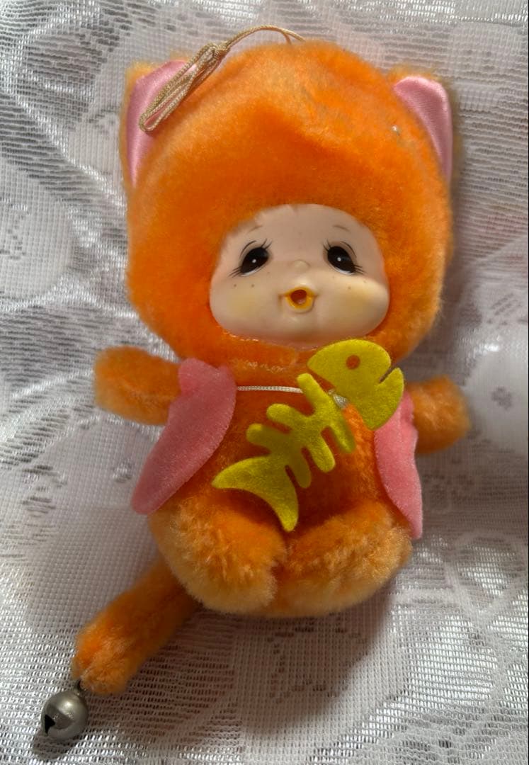 昭和レトロ ぬいぐるみ ソフビ顔 15cm