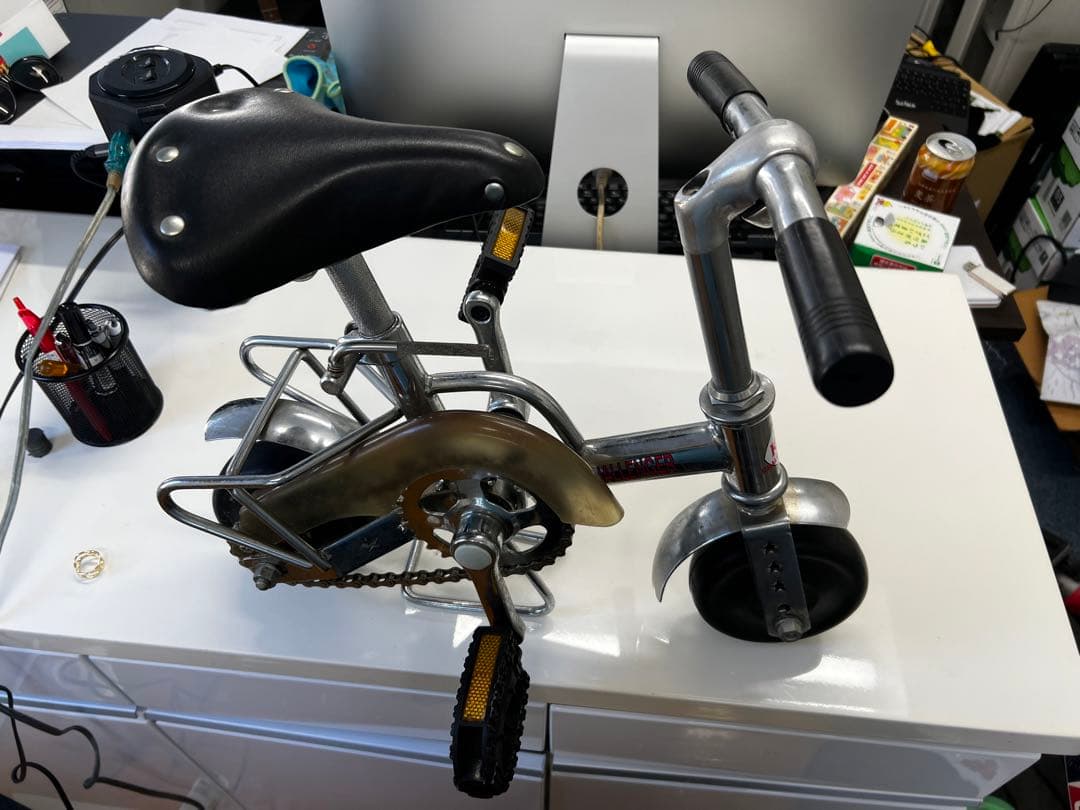 希少！アンティーク豆チャリ　チャレンジャー　スタンド付き