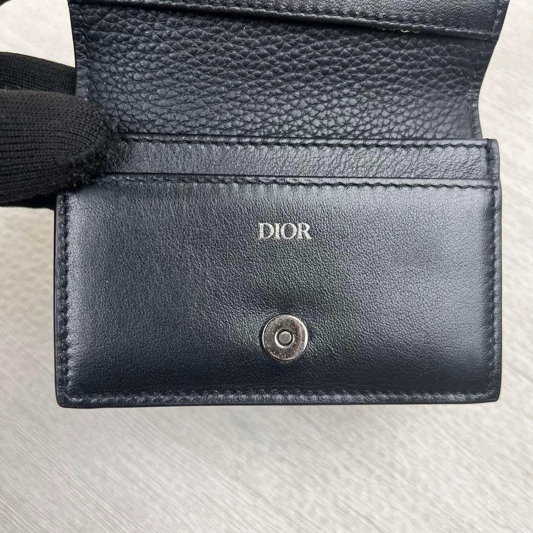 美品✨ ディオール 名刺入れ ビジネスカードホルダー ロゴ金具 ブラック