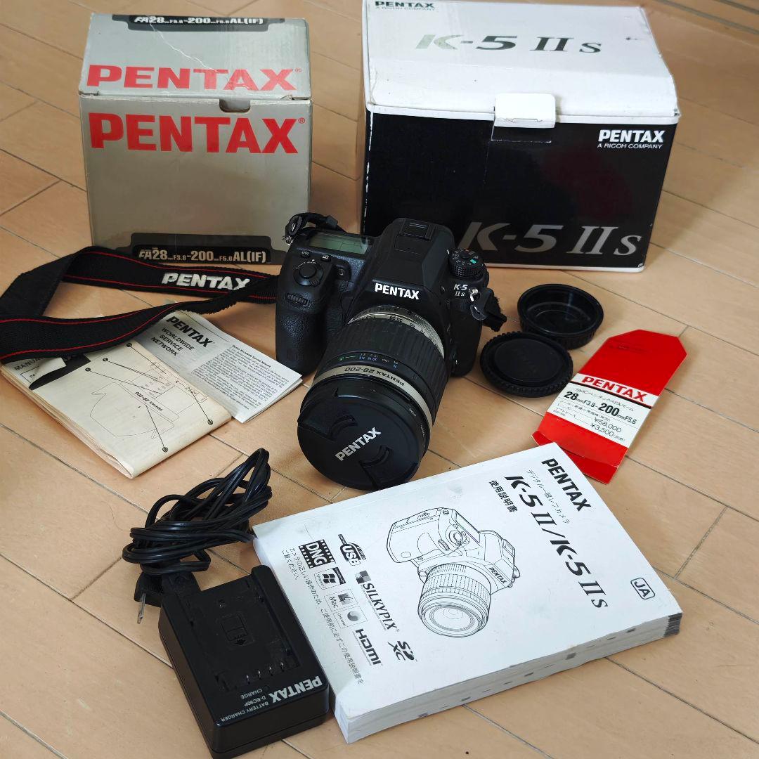 【動作確認済】 PENTAX K-5 IIs カメラ本体とズームレンズのセット