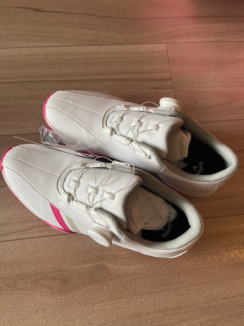 【今だけ価格】Callaway ゴルフバッグ ネイビー ピンク＆ゴルフシューズ