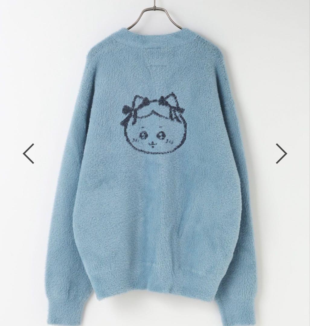 ちいかわ　ニットカーディガン　ハチワレ　ローリーズファーム