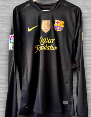 11/12 バルセロナ アウェイ 長袖ユニフォーム 3番 ジェラール・ピケ