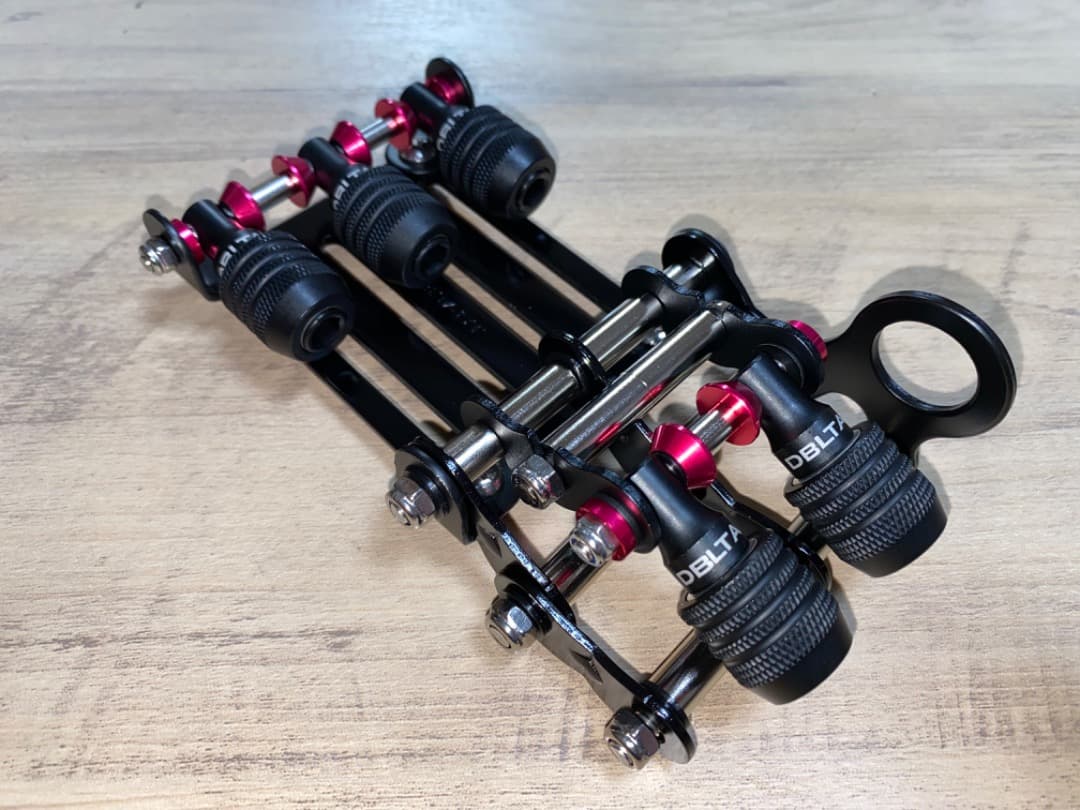 ビットホルダー5P付きベルトループ　ブラック×ピンク