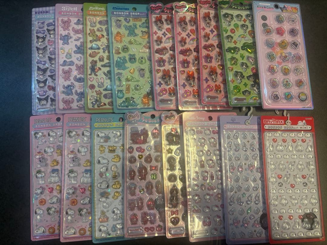 ボンボンドロップシール うるちゅるポップシールまとめ売り17枚