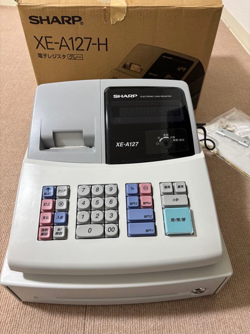 シャープ電子レジスター　XE-A127-H