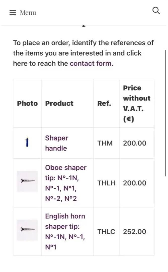 オーボエシェーパーティップ　ロレー(RDG) -2