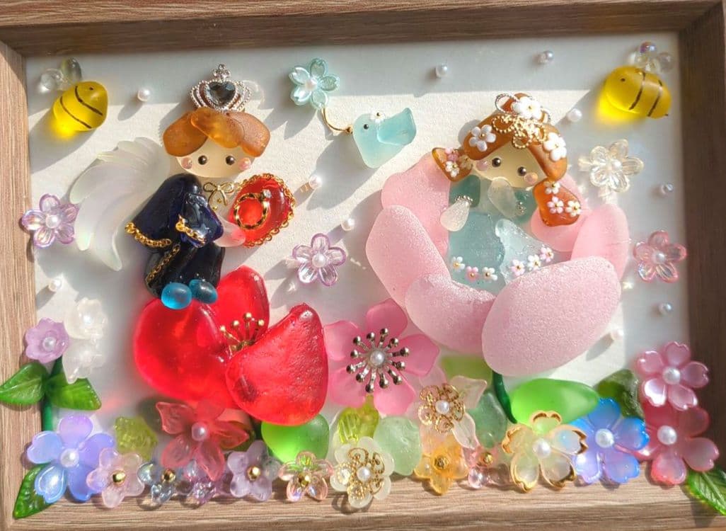 シーグラスアート　たかりん様ご確認用