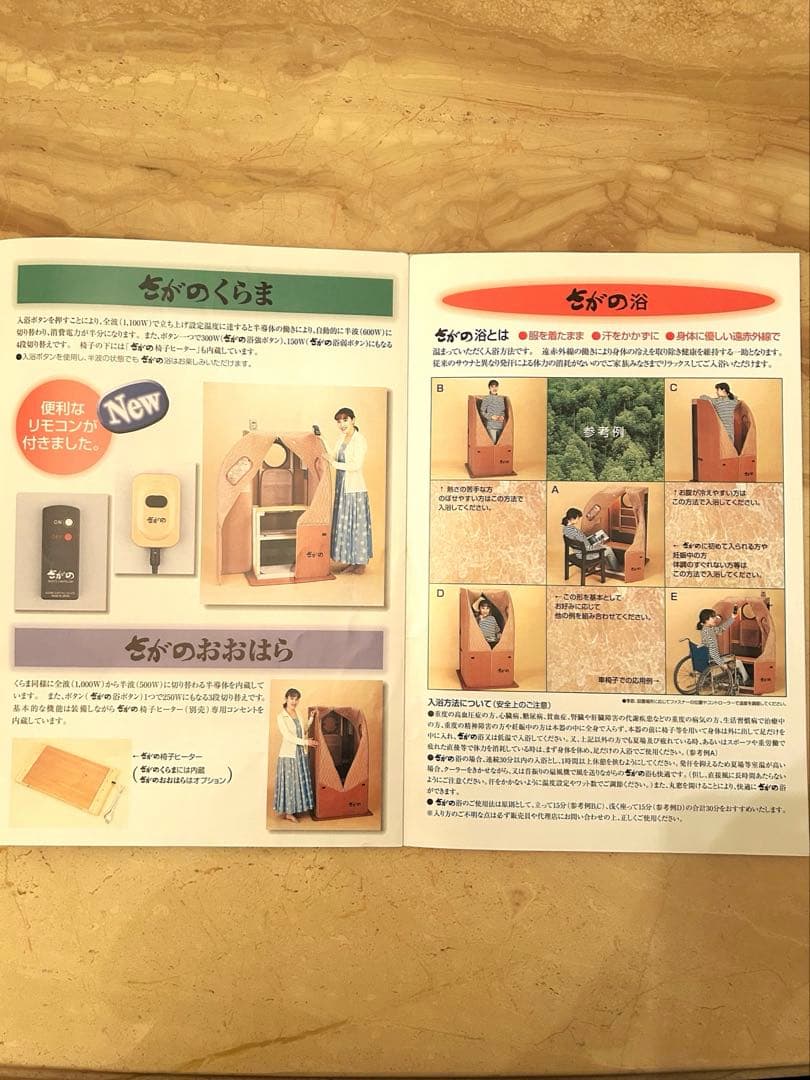 よもぎちゃんさがのサウナ遠赤外線温浴機動机付きマット4点・取説付・レア