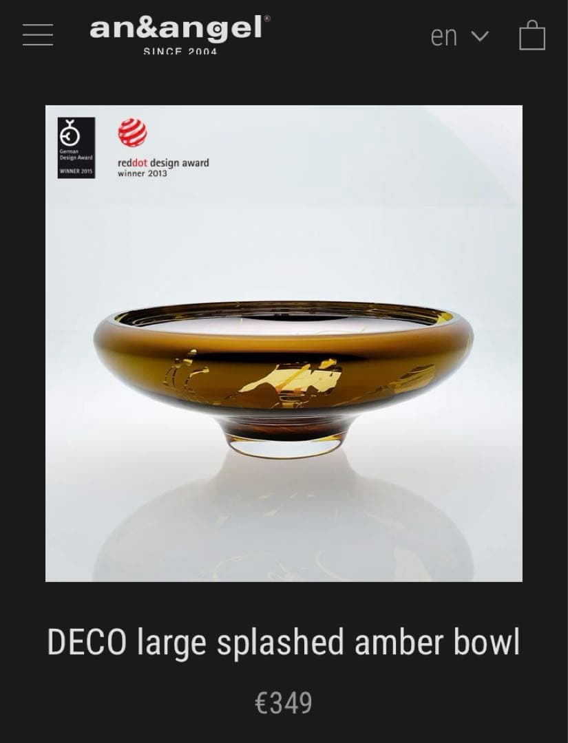 Cassina ixc. An&angel アン＆エンジェル ガラスボウル