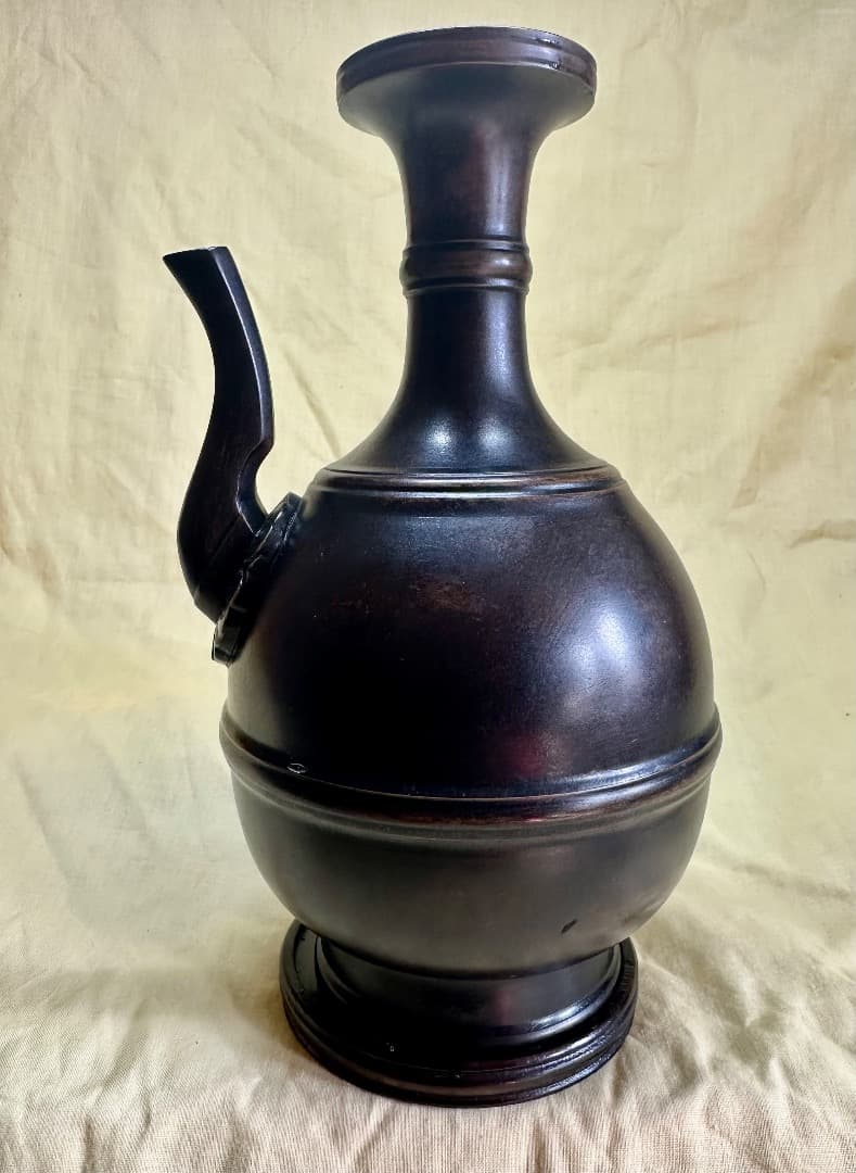 銅製・古ギリシャ型酒壺・精工華麗彫刻