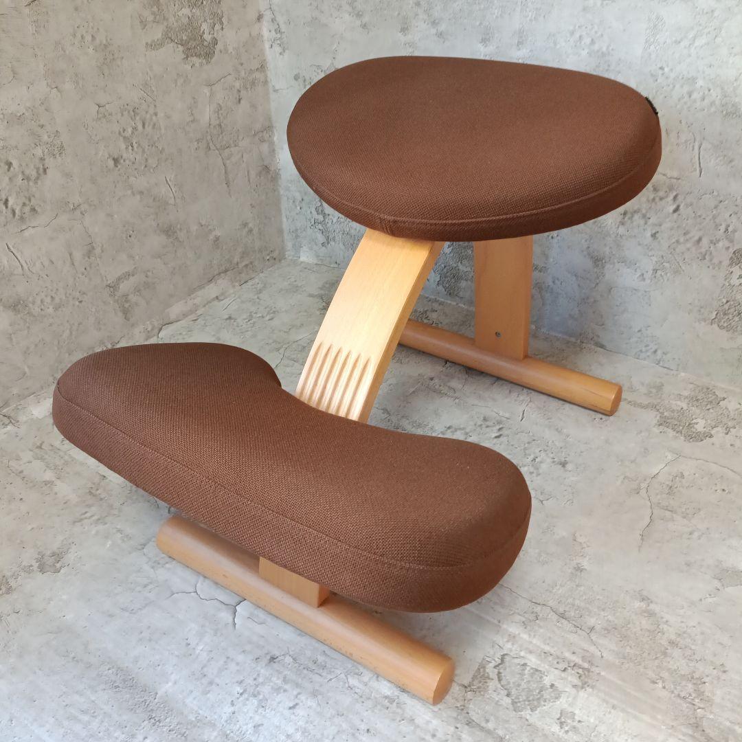 バランスイージー バランスチェア ブラウン 姿勢矯正 通常フレーム