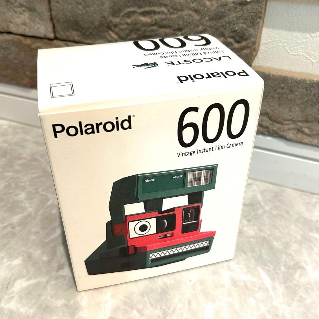 ラコステ×ポラロイド新品ワニ型ポラロイドカメラ写真フィルム緑クロコダイル鰐クロコ