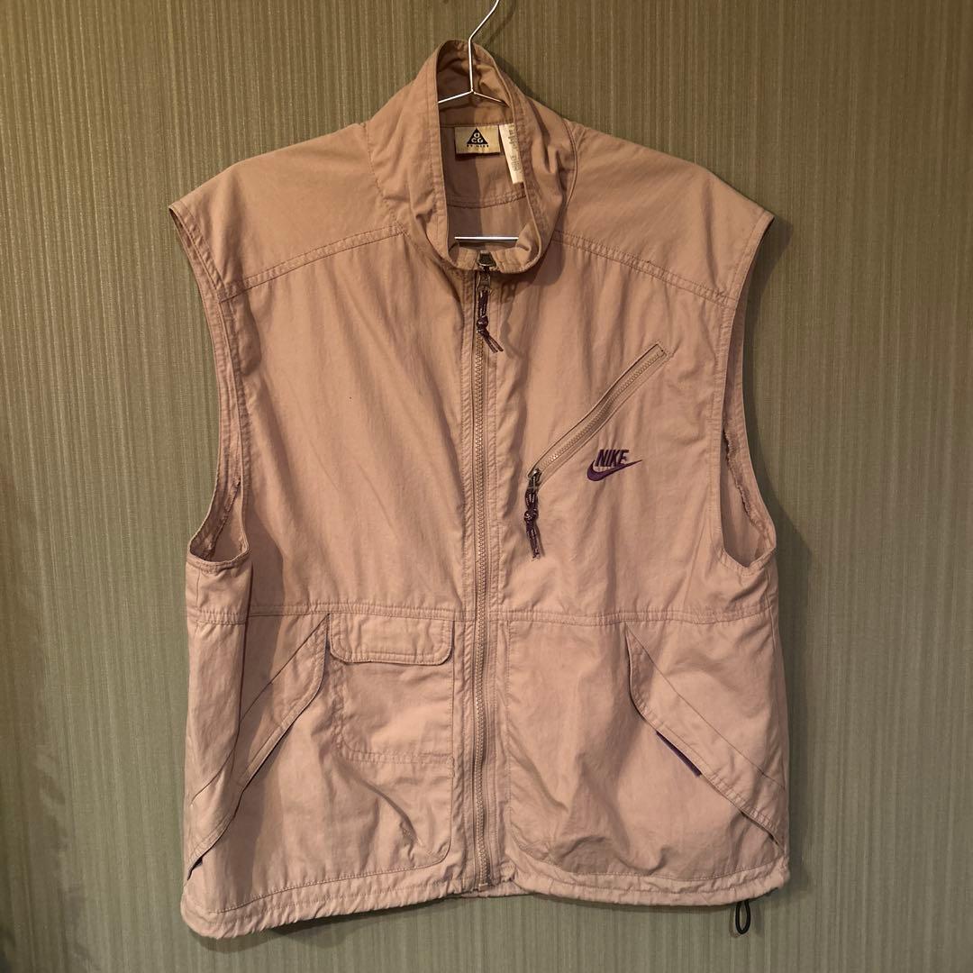 90s Nike ベージュ ベスト