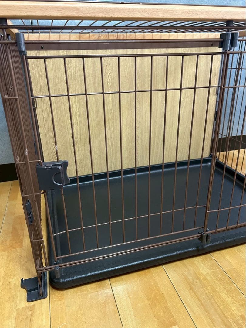 【美品】犬用ゲージ　ドッグケージ　檻　ブラウン