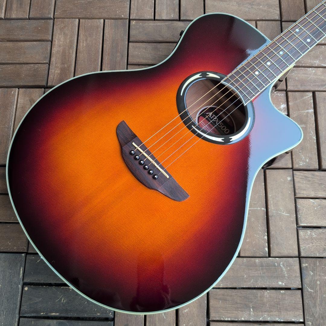 YAMAHA エレアコ APX500 OVS サンバースト！