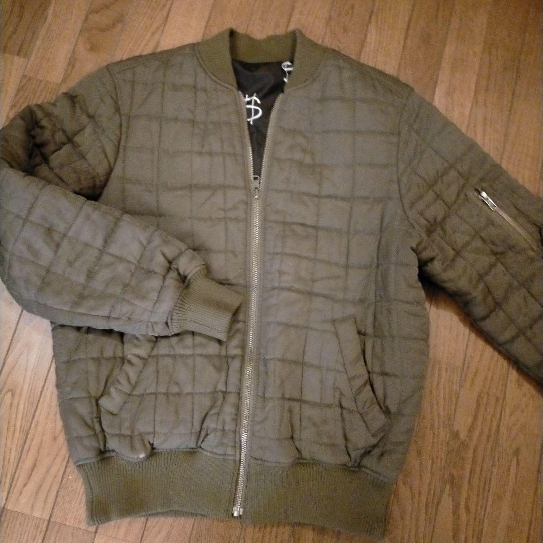 お値下げ STUSSY　総柄　リバーシブル　キルト　ブルゾン　ジャケット　M